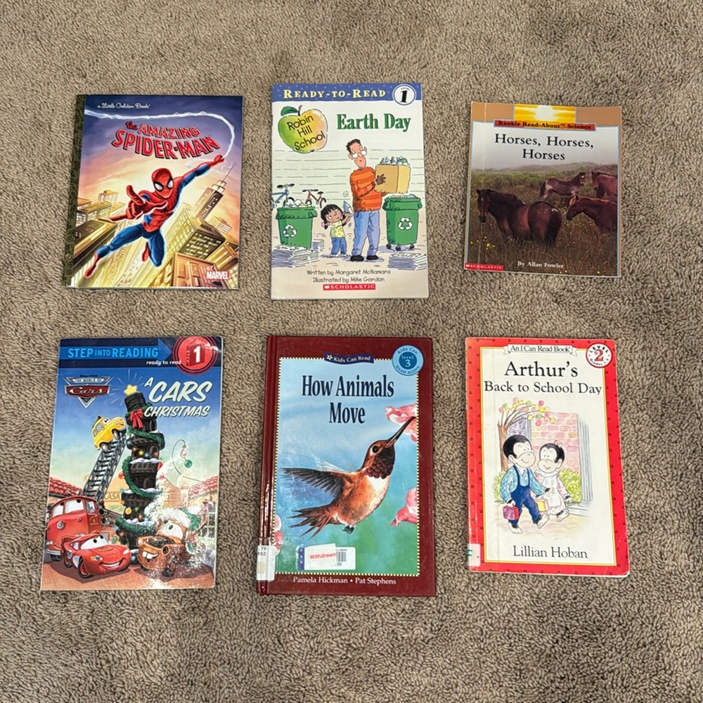 Kids Easy Readers Books Lot